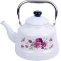 2.5L Enamel Teapot in Clocks Shape